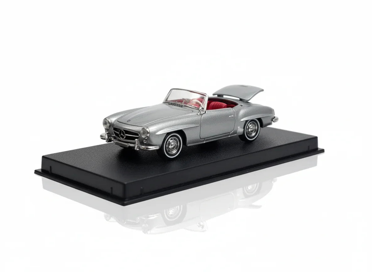 GFCC 1:64 1957 Mercedes-Benz 190SL Grey Diecast Model Car