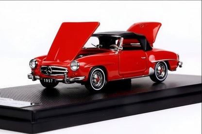 GFCC 1:64 1957 Mercedes-Benz 190SL Red   Diecast Model Car