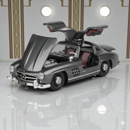 BSC 1:64 Scale MERCEDES BEN-Z 300SL-1955 Diecast Model Car -Dark Grey
