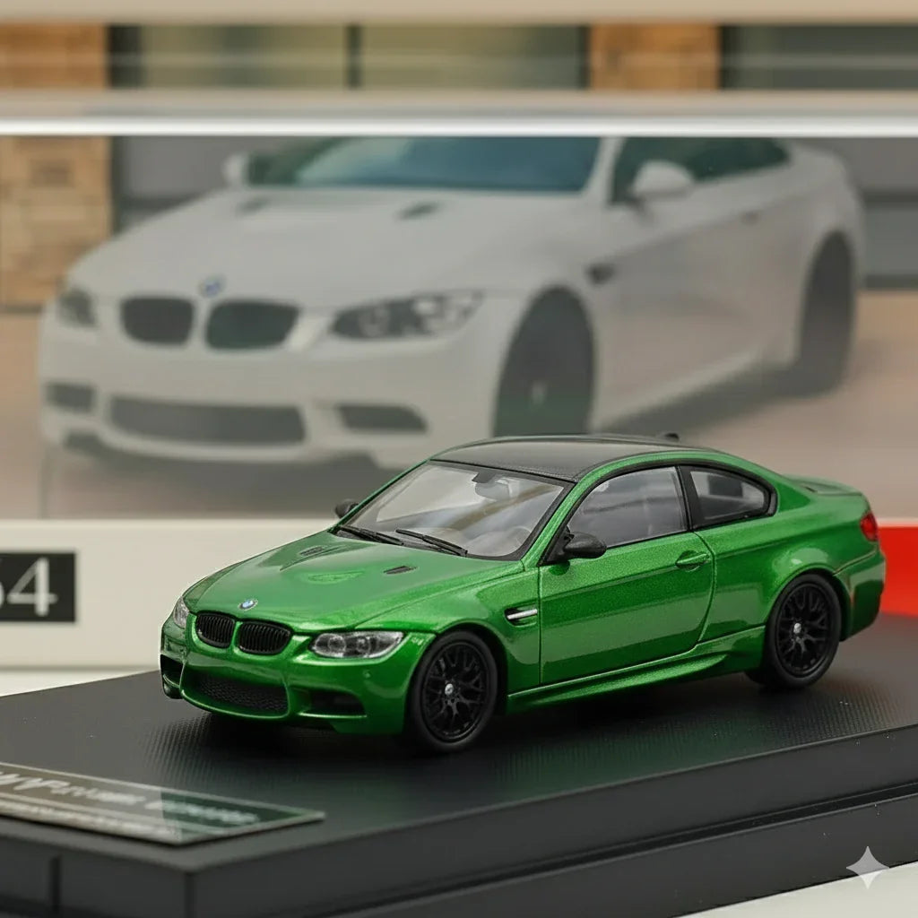 Fine Model 1:64 BMW M3 Coupe E92 –Green– Die-Cast Car Model Toy Collectible