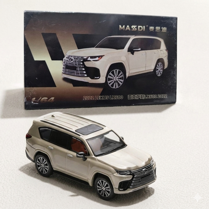 Massdi 2022 Lexus LX600 1:64 Scale Die-Cast Model Car – Manganese Luster Gold Luxury SUV Collectible (LEX2603)