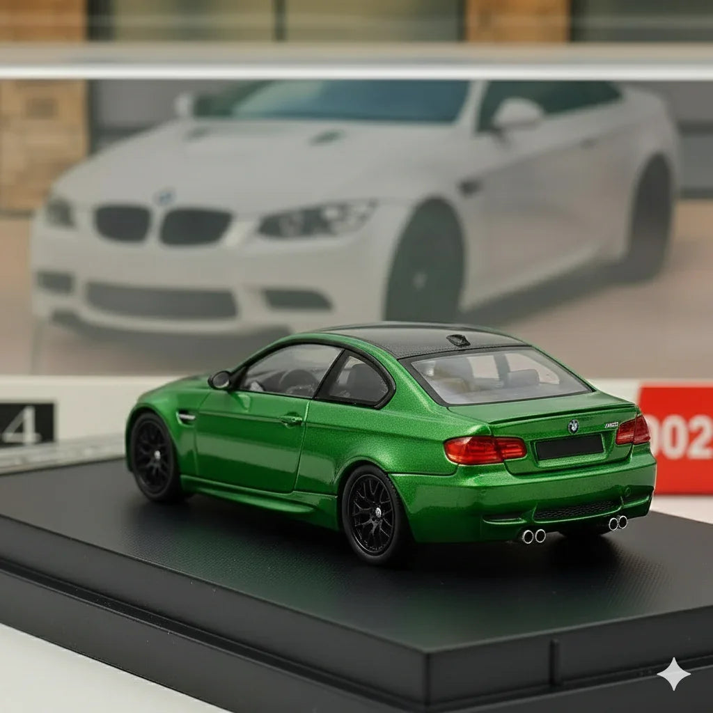 Fine Model 1:64 BMW M3 Coupe E92 –Green– Die-Cast Car Model Toy Collectible