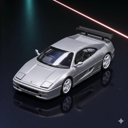 Classic Lover F355 Silver 1:64 Scale Diecast Car Model – Collector’s Edition