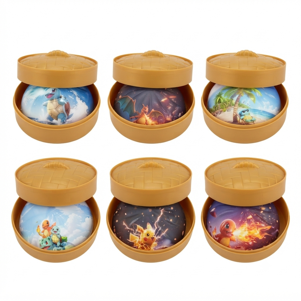 Pokémon Squishy Bun Dumpling Toy for Kids – Slow-Rising Sensory Fidget & Stress-Relief Squeeze Toy, Ages 3+ (Random Design, Pack of 1)