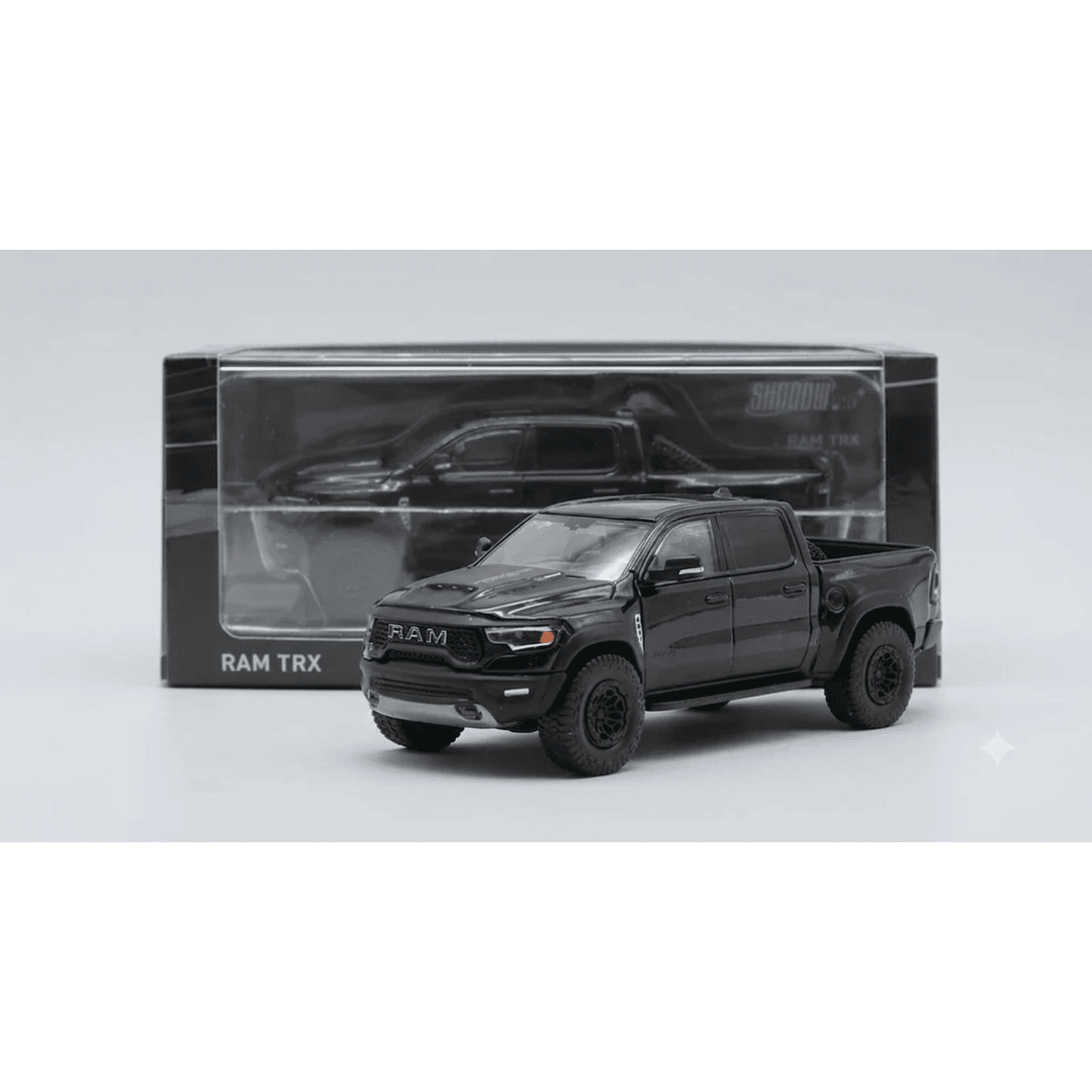 Shadow Pro KS-067-662 1:64 RAM TRX Tyrannosaurus Rex Pickup Truck Diecast Model | Premium Collectible Display Edition | Blue & Black Variants
