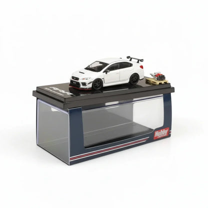 Hobby JAPAN 1:64  HJ641040W 1:64 Subaru WRX STI RA-R w/EJ20 Engine Display- White