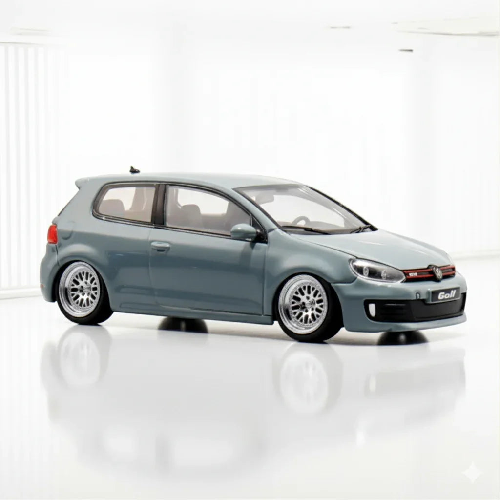 Maxwell  1:64 GOLF GTI MK6 BBS Grey Diecast Car Model