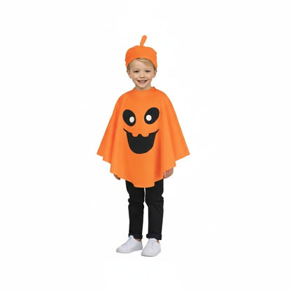 Kids Pumpkin Halloween Costume with Hat – Cute & Comfortable - Outfit for Boys & Girls