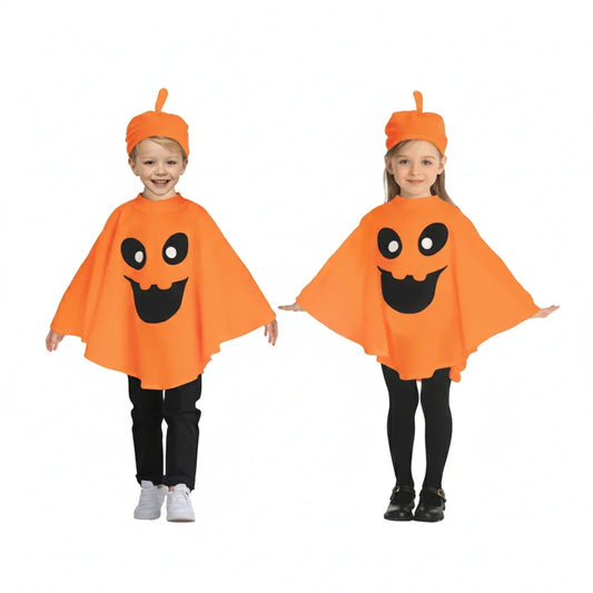 Kids Pumpkin Halloween Costume with Hat – Cute & Comfortable - Outfit for Boys & Girls