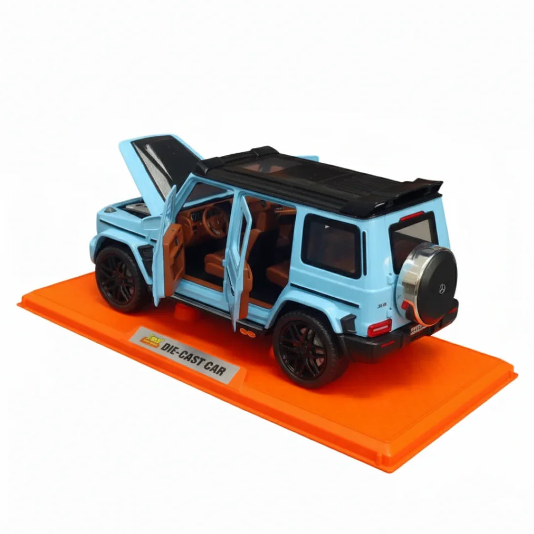 Joy Junction 1:24 TURBO VB SUV Die-Cast Car Model – Blue | Openable Doors, Lights, Sound & Pull-Back Action (JJ270) - Jaiman Toys