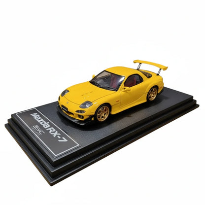 BSC - 1:64 - MAZDA RX7 FD3S -  - YELLOW - GOLD WHEELS