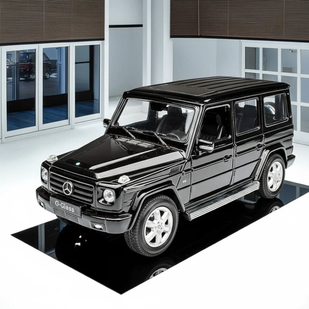 Welly 1:24 Mercedes-Benz G-Class Diecast Model – Black | Openable Doors (24012) - Jaiman Toys