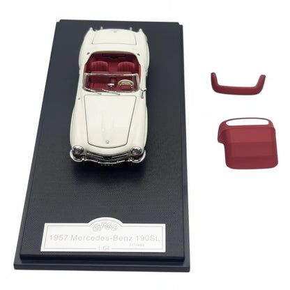 GFCC 1:64 1957 Mercedes-Benz 190SL White Diecast Model Car