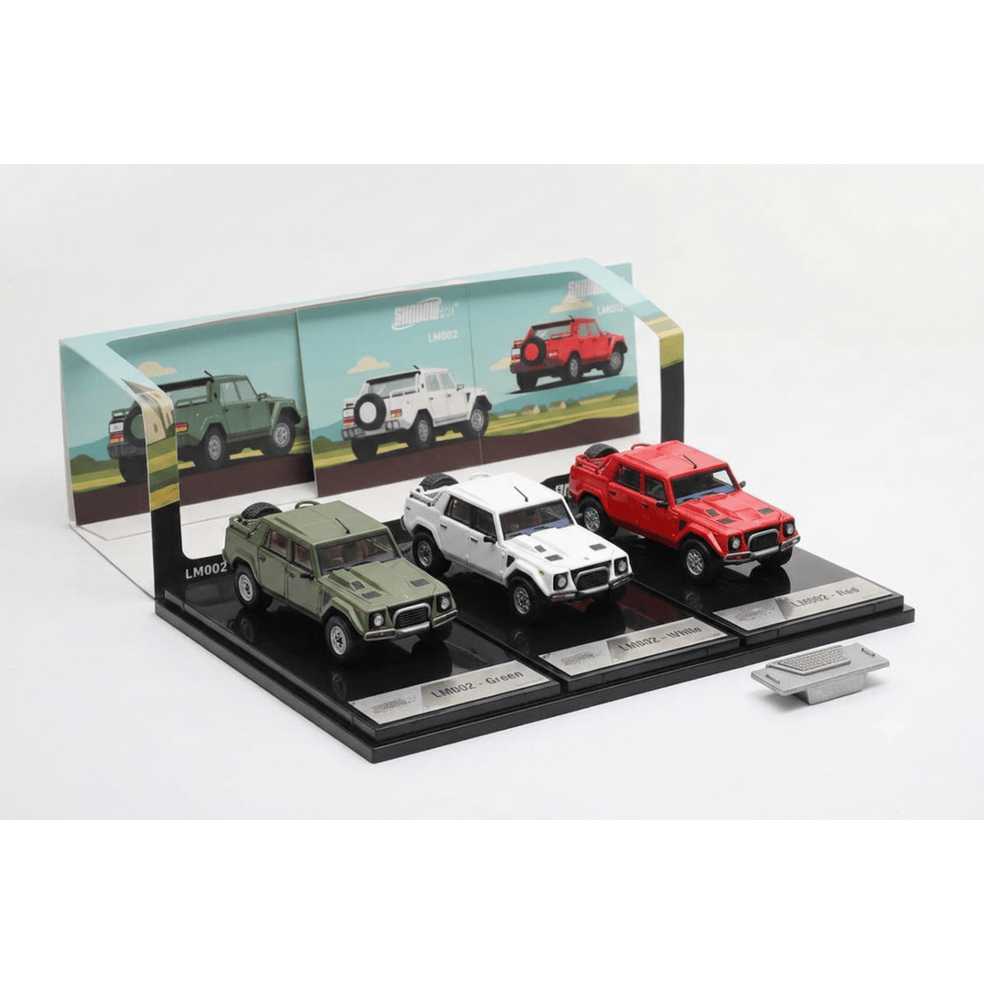 Shadow Pro 1:64 Lamborghini LM002 Diecast Model Car | Premium SUV Collectible Display Edition | 3 Colour Variants