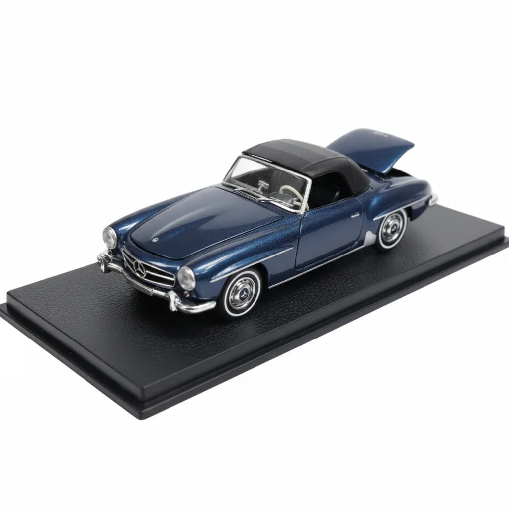 GFCC 1:64 1957 Mercedes-Benz 190SL Metalic Blue Diecast Model
