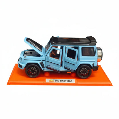 Joy Junction 1:24 TURBO VB SUV Die-Cast Car Model – Blue | Openable Doors, Lights, Sound & Pull-Back Action (JJ270) - Jaiman Toys
