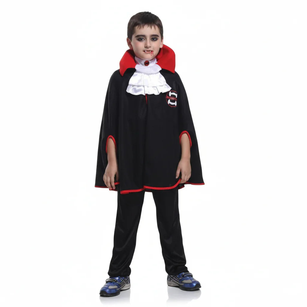 Kids’ Little Vampire Costume – Collar & Fang Set for Halloween