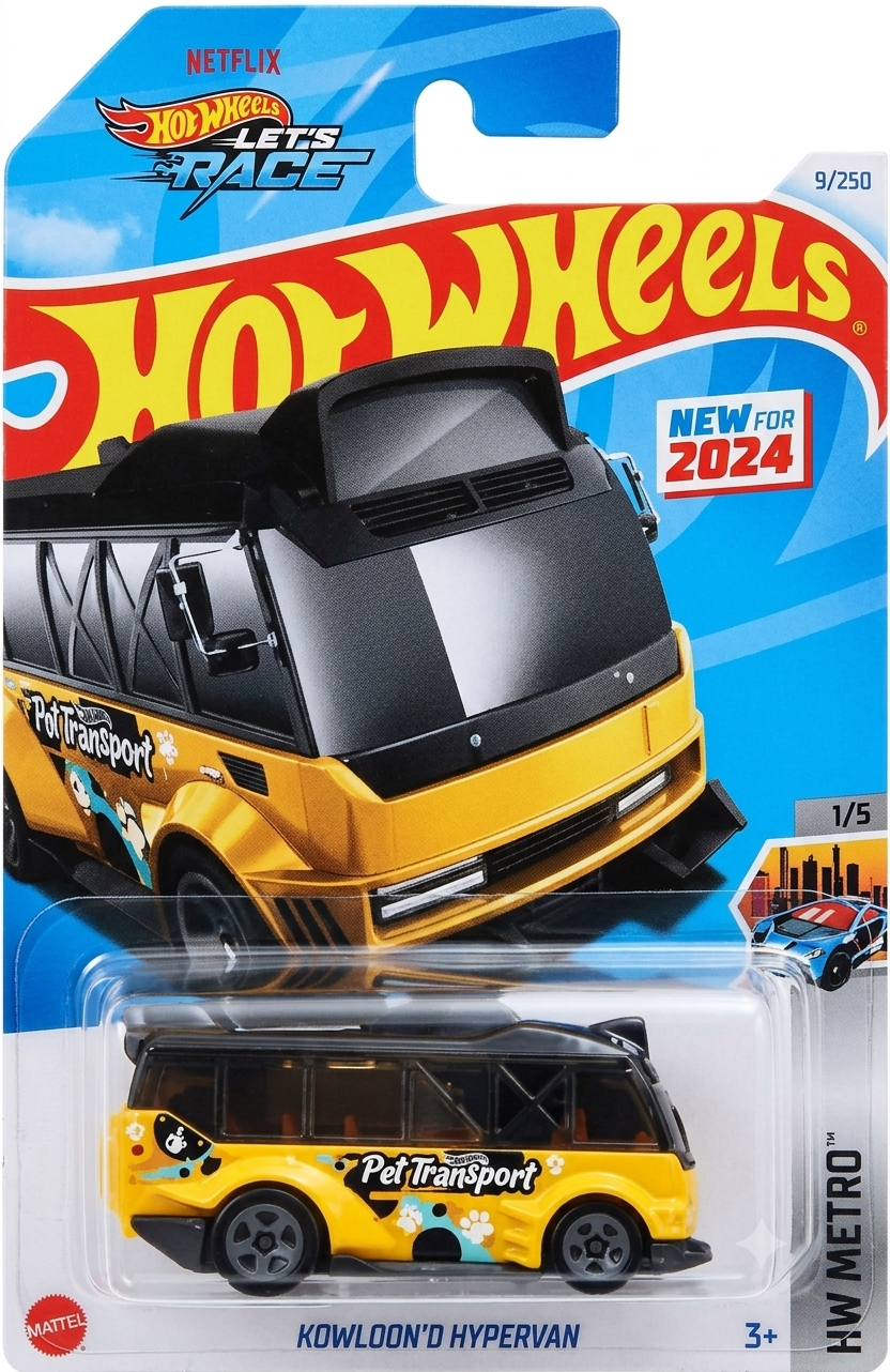 Hot Wheels 1:64 Scale 5-Car Set – '96 Porsche Carrera, Hi-Roller, '68 Dodge Dart, Metro Kowloon'D Hypervan & Twin Mill Gen-E