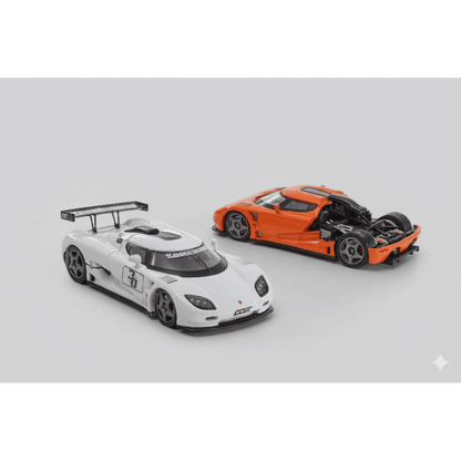 Autobots Model 1:64 Koenigsegg CCGT Die-Cast Model Car | Premium Hypercar Collectible with Opening Rear Section | 2 Variants