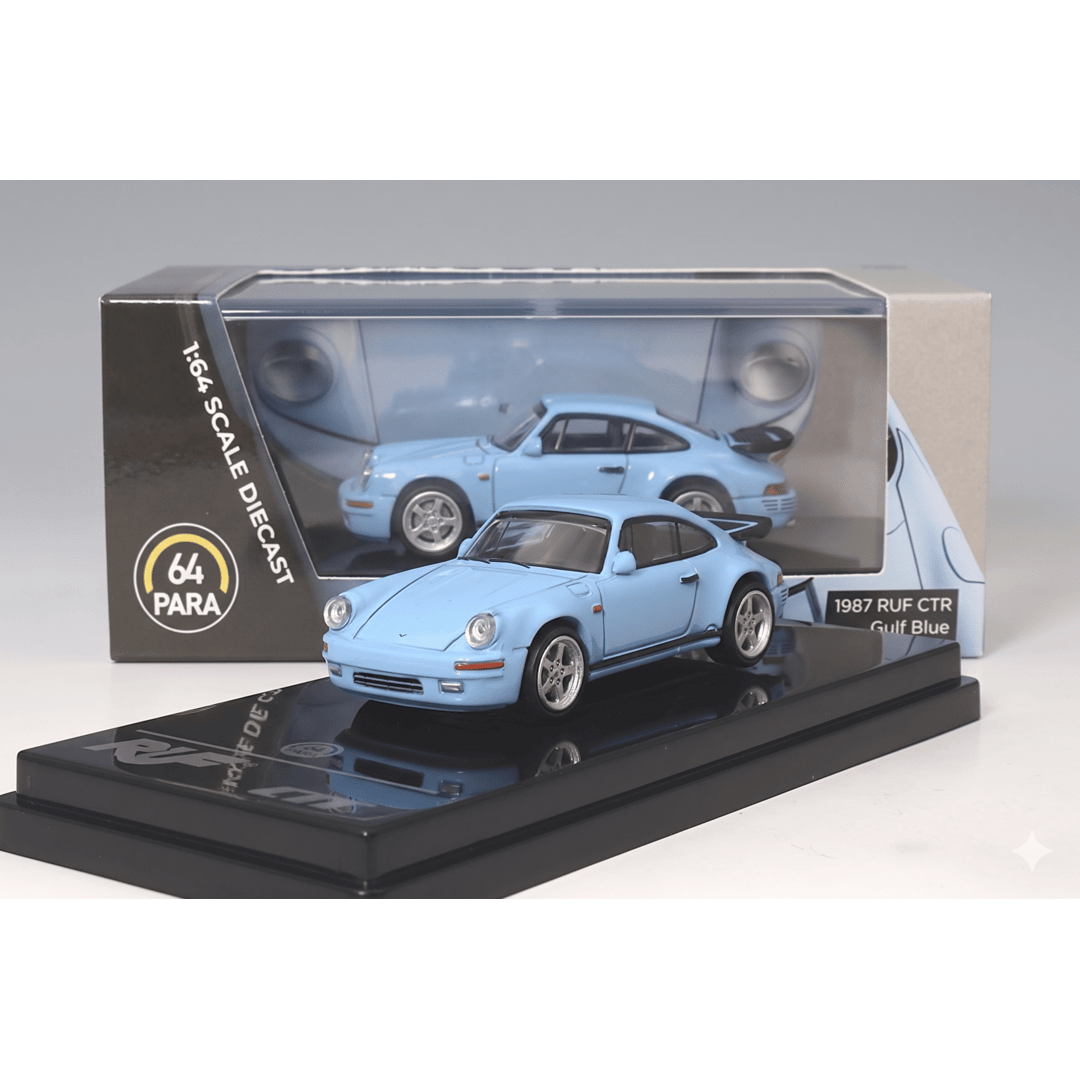 PARA64 1:64 RUF CTR 1987 Gulf Blue (LHD) Diecast Model Car