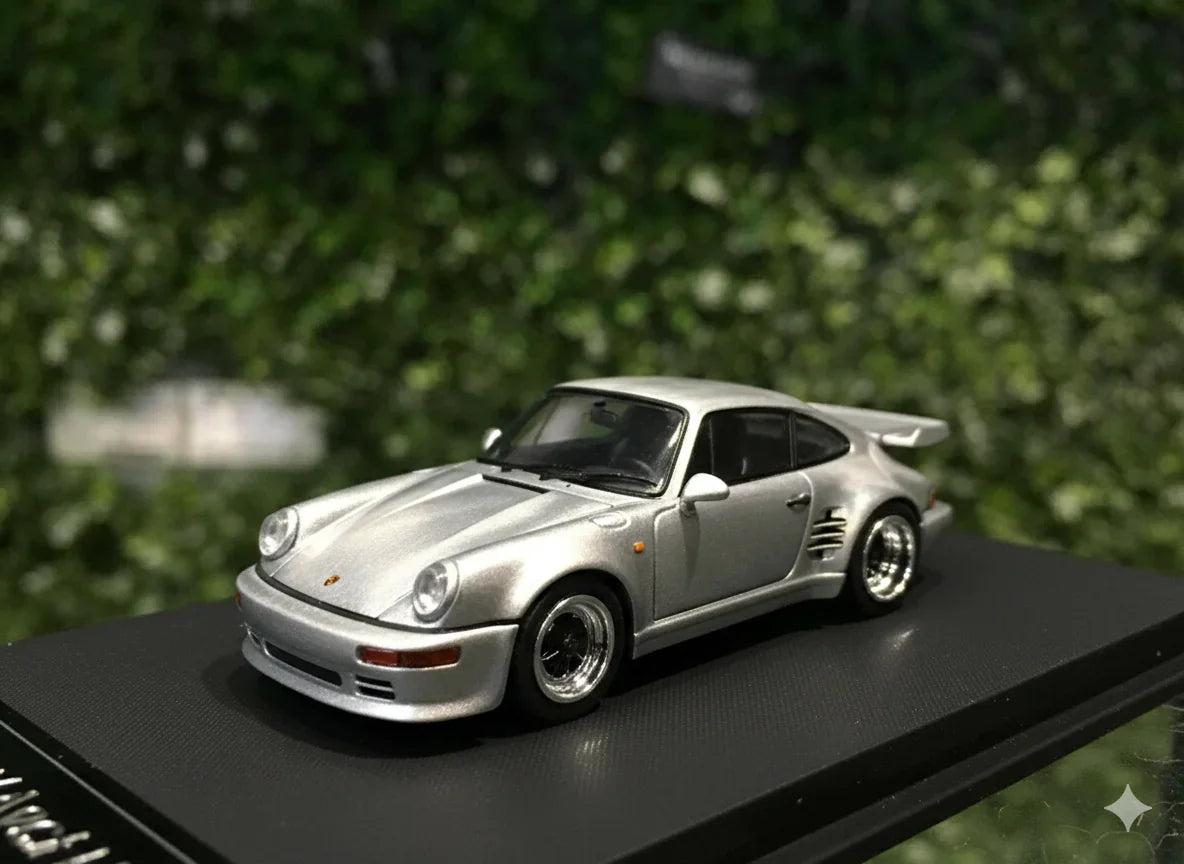 BSC 1:64 930 Black Bird  Porsche  Silver Metalic  Scale die-cast model car