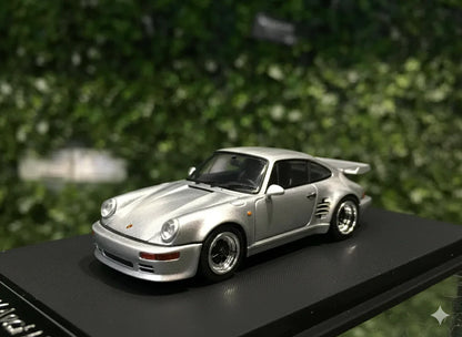 BSC 1:64 930 Black Bird  Porsche  Silver Metalic  Scale die-cast model car