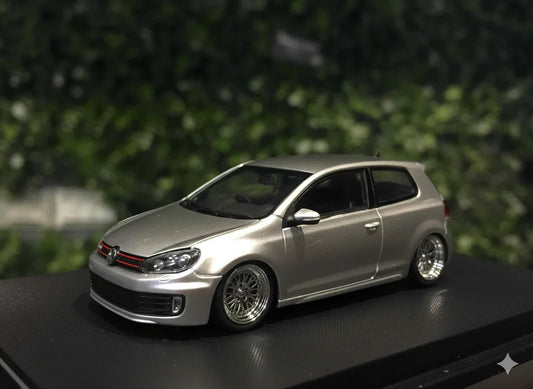 Maxwell 1:64  VW Golf GTI MK6 Silver BBS Diecast Car Model