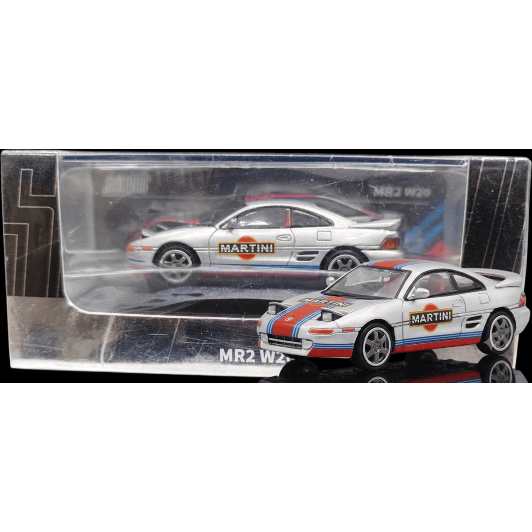 Shadow 1:64 Toyota MR2 Martini Livery Silver (RHD) Diecast Model Car | LL-003-011 Premium Collectible