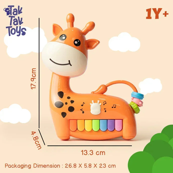 Nubo Giraffe Piano Musical Keyboard for Kids – Light & Sound Animal Piano Toy | Early Learning Musical Toy for Toddlers