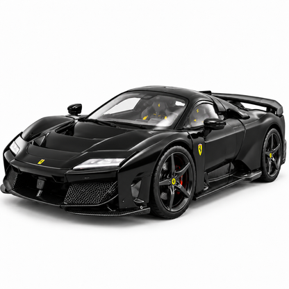 Bburago Ferrari F80 2024 1:43 Scale Signature Series Die-Cast Model Car – Black Supercar Collectible Display Model for Ferrari Fans & Car Collectors