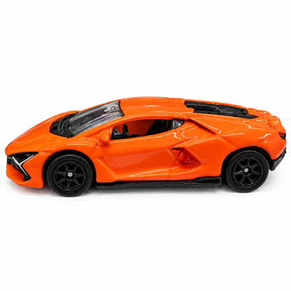Welly Lamborghini Revuelto Orange 1:64 Scale Die-Cast Metal Model Car – Premium Collectible Miniature Supercar with Detailed Interior, Black Wheels & Original Display Box