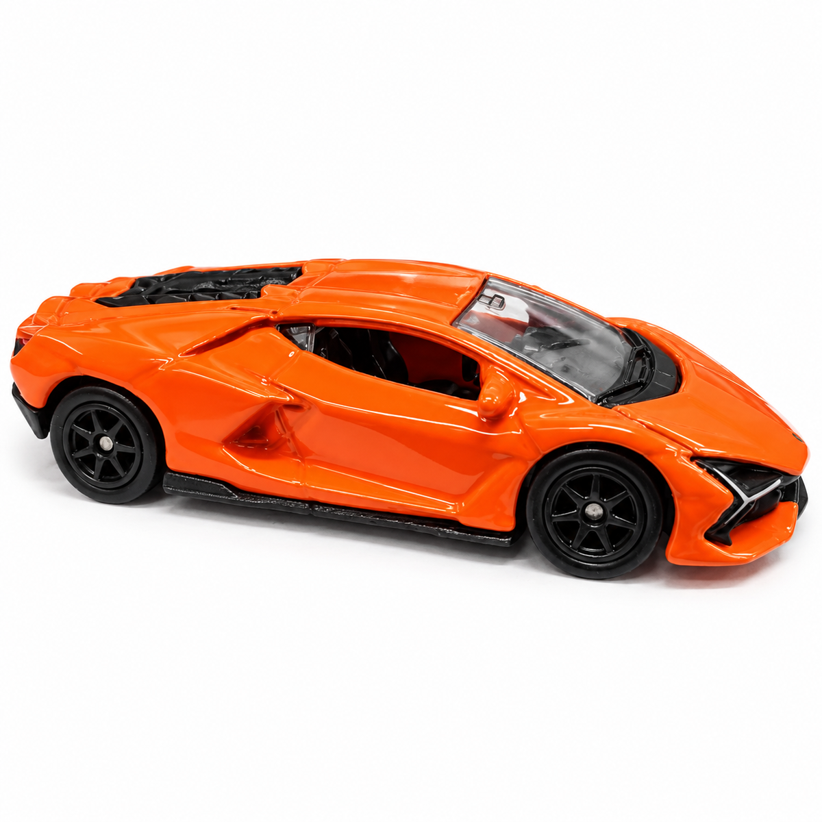 Welly Lamborghini Revuelto Orange 1:64 Scale Die-Cast Metal Model Car – Premium Collectible Miniature Supercar with Detailed Interior, Black Wheels & Original Display Box