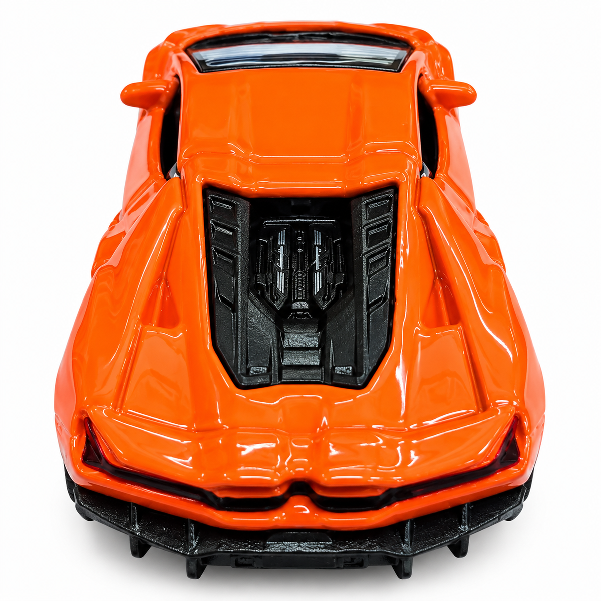 Welly Lamborghini Revuelto Orange 1:64 Scale Die-Cast Metal Model Car – Premium Collectible Miniature Supercar with Detailed Interior, Black Wheels & Original Display Box