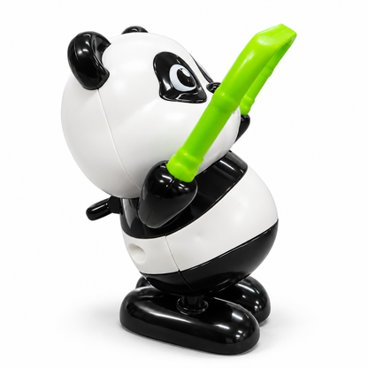 Mini Panda Roller Toy for Kids, Cute Wind-Up Rolling Panda Toy with Moving Action, Battery-Free Mechanical Animal Toy, Black & White Panda, Pack of 1