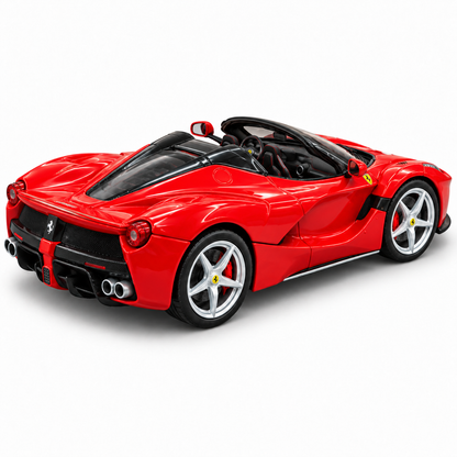 Bburago Ferrari LaFerrari Aperta 1:24 Scale Die-Cast Model Car – Red Supercar Replica with Detailed Interior, Realistic Wheels & Premium Collectible Display Model