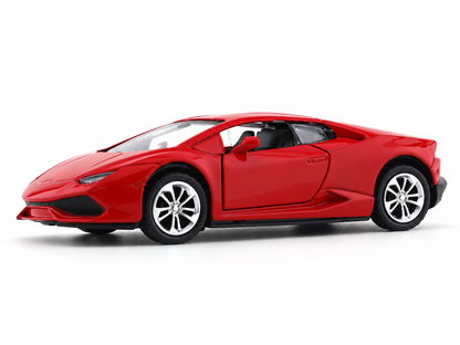 Road Burner 1:36 Red Die-Cast Sports Car with Pull-Back Action & Opening Doors
