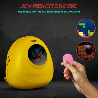 Hookaba GlowBuddy Kids LED Backpack – Fun Light-Up Bag for School & Travel | Waterproof | Lightweight | Ages 4–10 - Yellow - Jaiman Toys