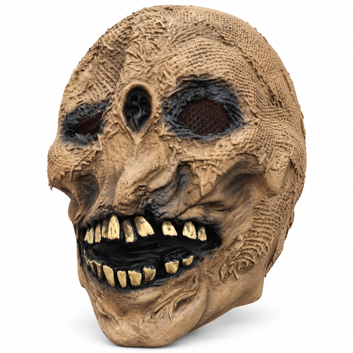 Halloween Scary Mummy Zombie Mask – Realistic Stitched Horror Monster Costume Mask for Adults
