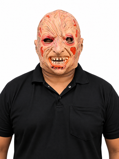 Halloween Scary Zombie Monster Mask – Realistic Wrinkled Horror Face Mask for Adults