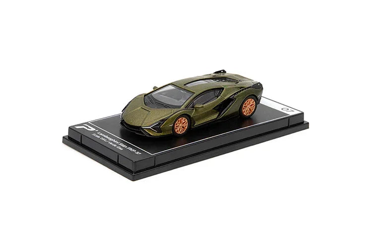 PosterCars 1:64 – Lamborghini Sián FKP 37 -07 (Verde Gea) with Acrylic Box | Hypercar League Collection - Jaiman Toys