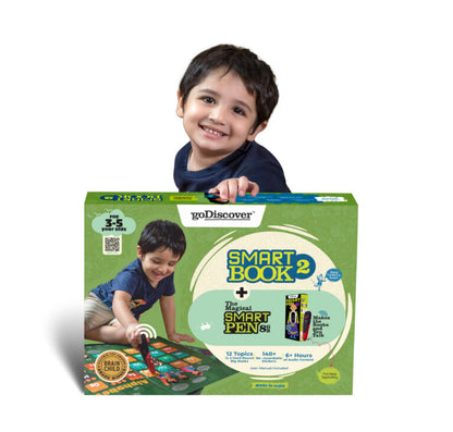 goDiscover Smart Book 2 with Talking Smart Pen | Interactive Learning Kit for Kids 3–5 Years