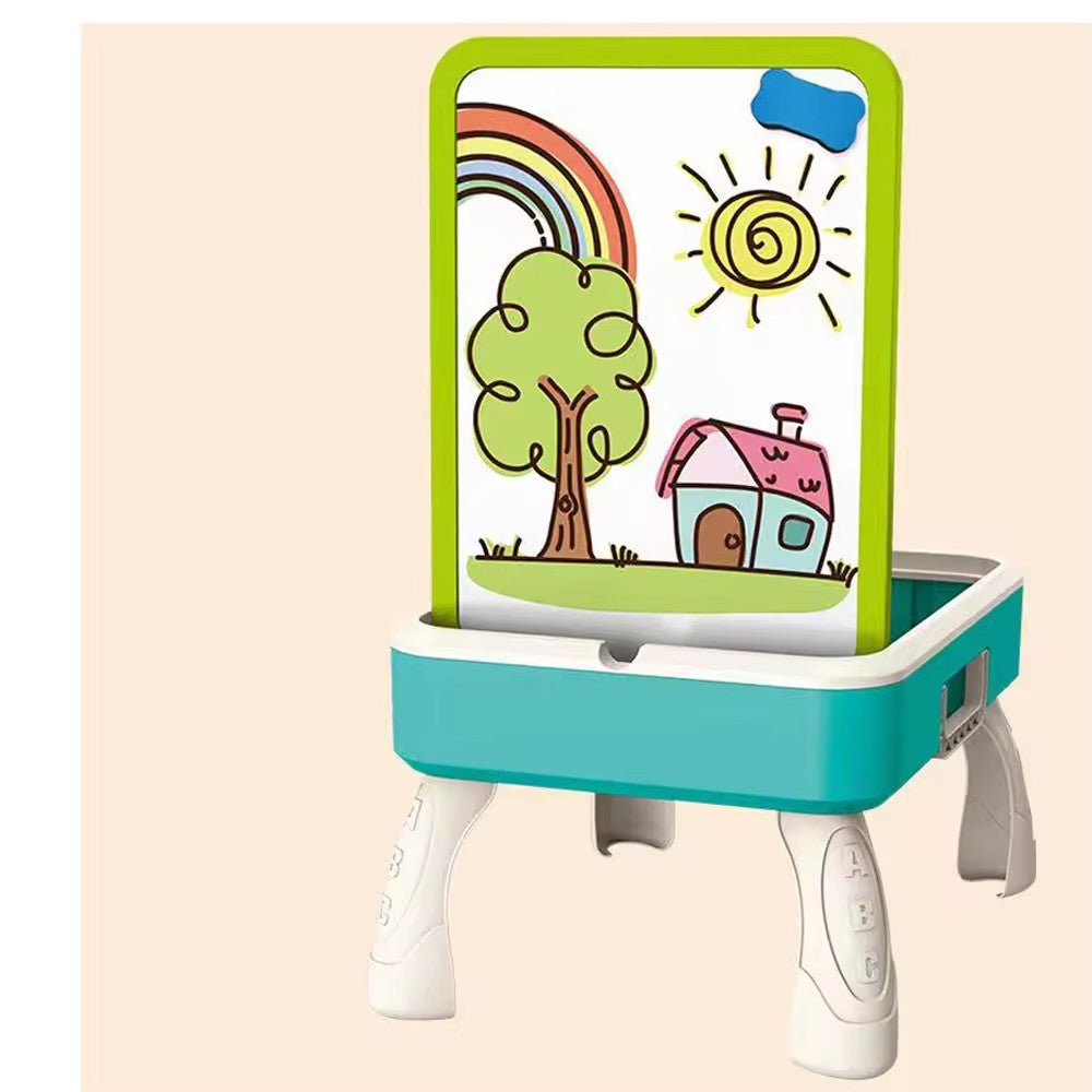 Kids Blocks Creative Table Building Set – Educational Construction Play Table with Blocks & Marble Run (3+ Years)