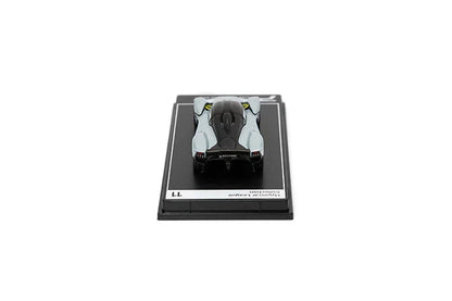 PosterCars 1:64 Aston Martin Valkyrie – Skyfall Silver 11 - Acrylic Box | Hypercar League Collection Diecast Model - Jaiman Toys