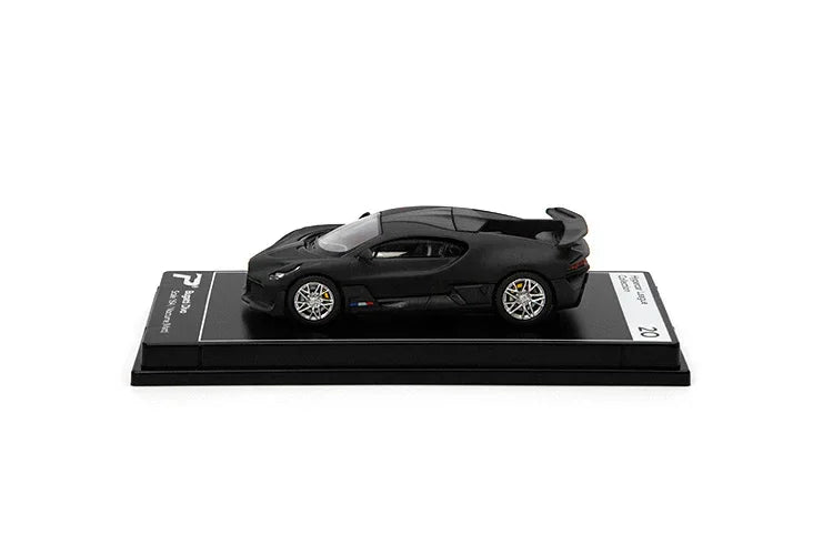 PosterCars 1:64 Bugatti Divo – Black – Acrylic Box | Hypercar League Collection #19 - Jaiman Toys