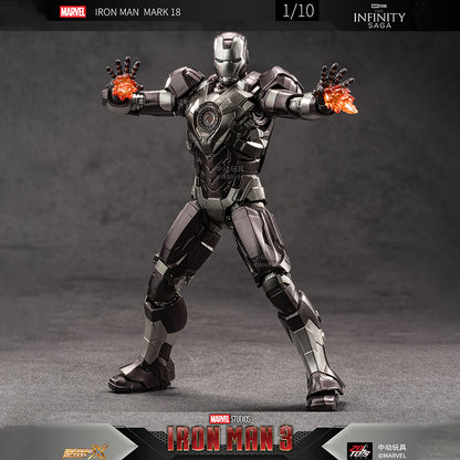 ZD Toys Marvel Infinity Saga Iron Man Mark 34 (MK XXXIV) Action Figure (7 Inch) | 1:10 Scale Premium Collectible