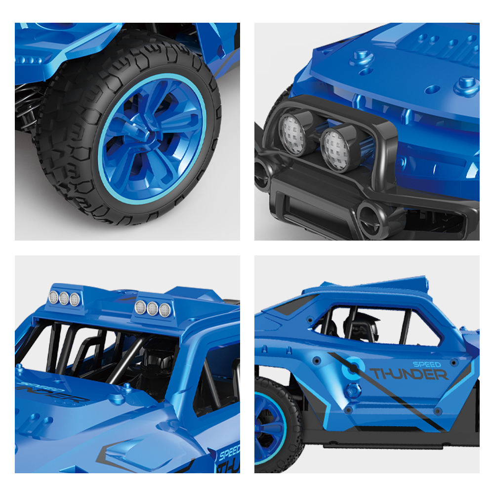 TKKJ 1:16 RC Monster Truck 4WD 2.4GHz Remote Control Car | 25KM/H High-Speed Off-Road Rock Crawler
