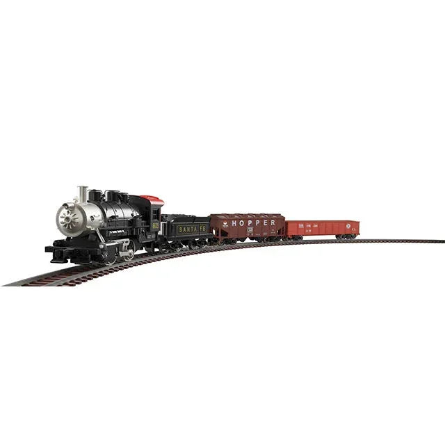 HANFIY 66200 HO Scale Railway Model Train Set No.66200 – Pennsylvania 0-4-0 Steam Locomotive with Metal Tracks (187 x 98 cm Layout)