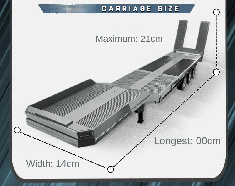 Huina Model 1501 Scania 770S V8 RC Tractor Truck | 1:18 Scale Alloy Engineering Truck | 19-Channel 2.4GHz Remote Control with Lights & Sound