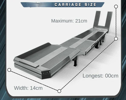 Huina Model 1501 Scania 770S V8 RC Tractor Truck | 1:18 Scale Alloy Engineering Truck | 19-Channel 2.4GHz Remote Control with Lights & Sound