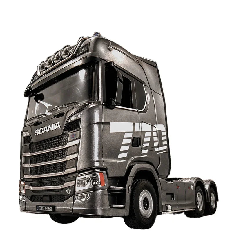 Huina Model 1501 Scania 770S V8 RC Tractor Truck | 1:18 Scale Alloy Engineering Truck | 19-Channel 2.4GHz Remote Control with Lights & Sound